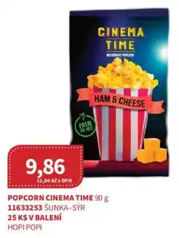 Kubík potraviny Popcorn Cinema time nabídka
