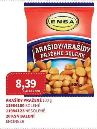 Kubík potraviny Arašídy pražené nabídka