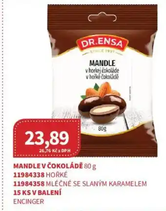 Kubík potraviny Mandle v čokoládě nabídka