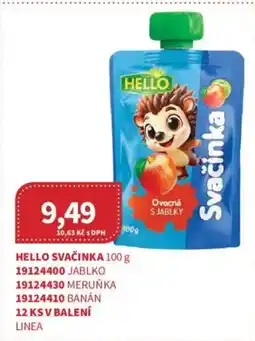 Kubík potraviny Hello svačinka nabídka