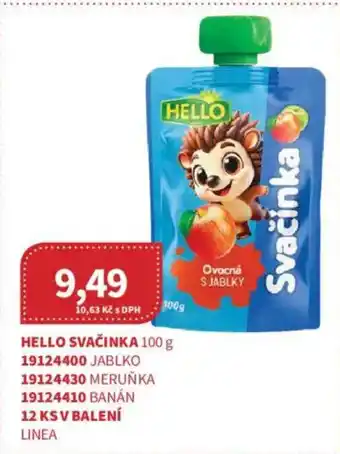 Kubík potraviny Hello svačinka nabídka
