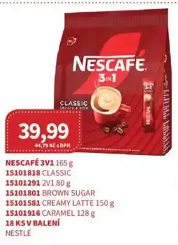 Kubík potraviny Nescafé 3v1 nabídka