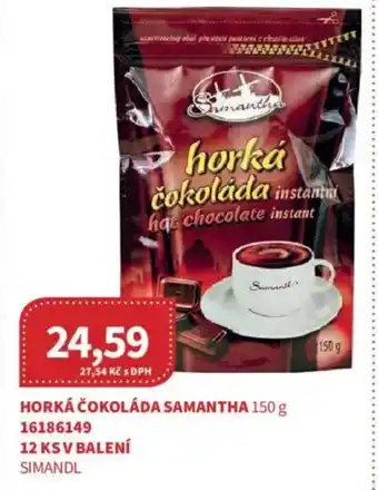 Kubík potraviny Horká čokoláda Samantha nabídka