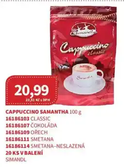 Kubík potraviny Cappuccino Samantha nabídka
