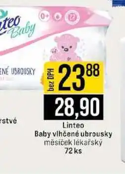 Jip Linteo Baby vlhčené ubrousky měsíček lékařský 72 ks nabídka