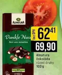Jip Alnatura čokoláda různé druhy nabídka