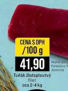 Jip Tuňák žlutoploutvý filet 2-4 kg 100g nabídka