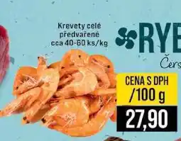 Jip Krevety celé předvařené cca 40-60 ks/kg nabídka