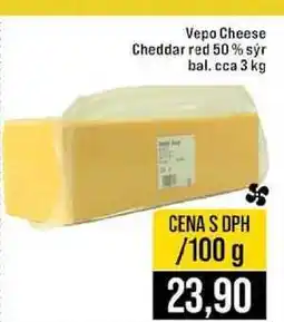 Jip Vepo Cheese Cheddar red 50% sýr bal. cca 3 kg 100g nabídka