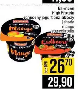 Jip Ehrmann High Protein ochucený jogurt bez laktózy jahoda mango stracciatella nabídka