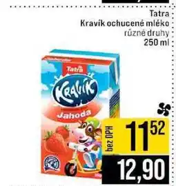 Jip Tatra Kravik ochucené mléko různé druhy nabídka