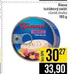 Jip Giana tuňákový salát různé druhy nabídka