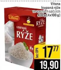 Jip Vitana loupaná rýže vevarných sáčcích 400g (4x100 g) nabídka