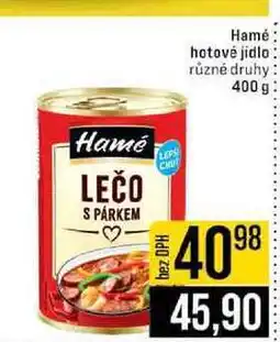 Jip Hamé hotové jídlo různé druhy nabídka
