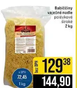 Jip Babiččiny vaječné nudle polévkové široké nabídka