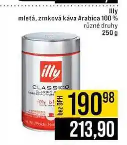 Jip Illy mletá, zrnková káva Arabica 100% různé druhy nabídka