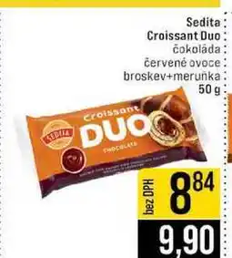 Jip Sedita Croissant Duo čokoláda červené ovoce broskev+meruňka 50g nabídka