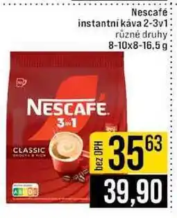 Jip Nescafé instantní káva 2-3v1 různé druhy 8-10x8 nabídka