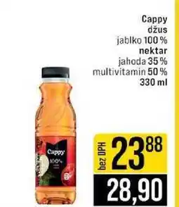 Jip Cappy džus jablko 100% nektar jahoda 35% multivitamin 50% nabídka