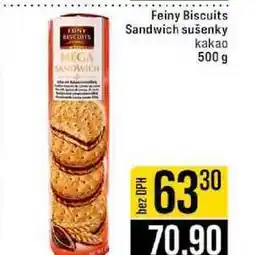 Jip Feiny Biscuits Sandwich sušenky kakao nabídka