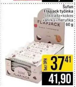 Jip Šufan Flapjack tyčinka Cokolada+kokos vanilka meruňka 60g nabídka