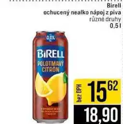 Jip Birell ochucený nealko nápoj z piva různé druhy nabídka