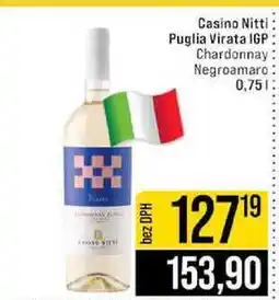 Jip Casino Nitti Puglia Virata IGP Chardonnay Negroamaro nabídka
