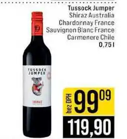 Jip Tussock Jumper Shiraz Australia Chardonnay France Sauvignon Blanc France Carmenere Chile nabídka