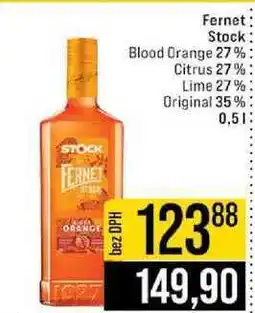 Jip Fernet Stock Blood Orange 27% Citrus 27% Lime 27% Original 35 % nabídka