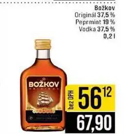 Jip Božkov Originál 37,5% Peprmint 19% Vodka 37,5% nabídka