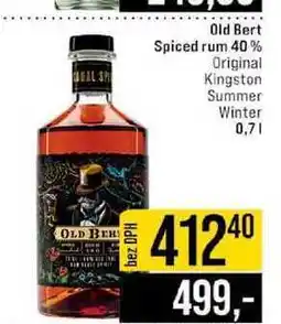 Jip Old Bert Spiced rum 40% Original Kingston Summer Winter nabídka