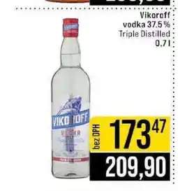 Jip Vikoroff vodka 37.5% Triple Distilled nabídka