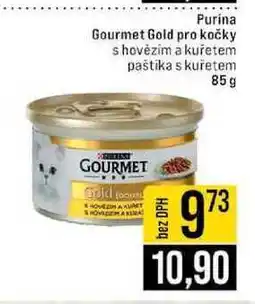 Jip Purina Gourmet Gold pro kočky s hovězím a kuřetem paštika s kuřetem nabídka