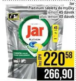 Jip Jar Platinum tablety do myčky lemon 45 dávek plus lemon 40 dávek nabídka