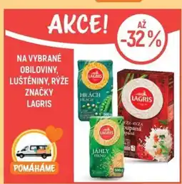 Globus Na vybrané obiloviny, luštěniny, rýže značky lagris nabídka