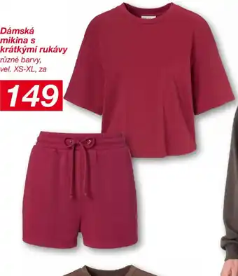 Dámská mikina s krátkými rukávy