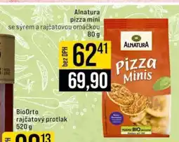 Jip Alnatura pizza mini nabídka