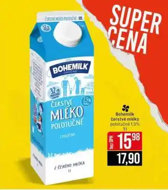 Jip Bohemilk čerstvé mléko polotučné 1,5 % nabídka