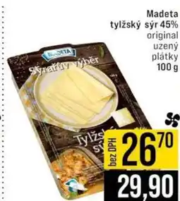 Jip Madeta tylžský sýr 45% original uzený plátky 100 g nabídka