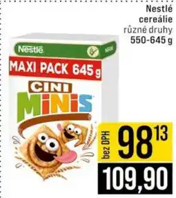 Jip Nestlé cereálie nabídka