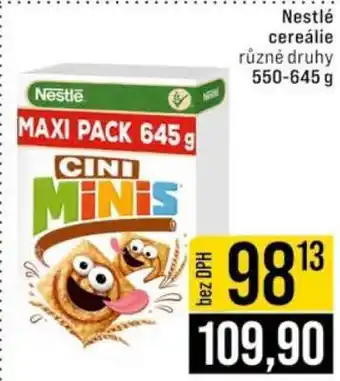 Jip Nestlé cereálie nabídka