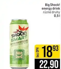 Jip Big Shock energy drink nabídka