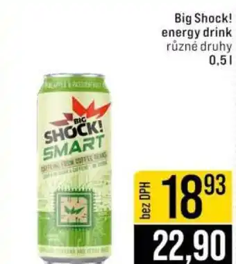 Jip Big Shock energy drink nabídka