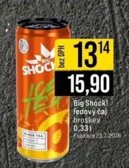 Jip Big Shock! ledový čaj broskev nabídka