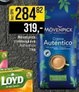 Jip Mövenpick zrnková káva Autentico 1kg nabídka