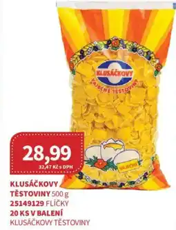 Kubík potraviny Klusáčkovy těstoviny nabídka