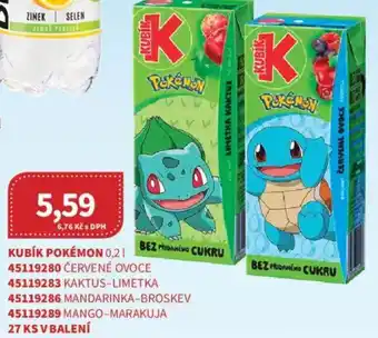 Kubík potraviny Kubík Pokémon nabídka