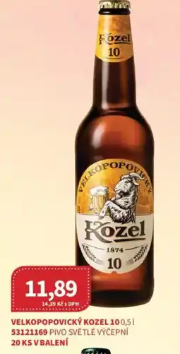 Kubík potraviny Velkopopovický Kozel 10 nabídka