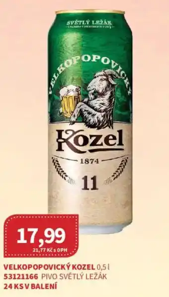 Kubík potraviny Velkopopovický Kozel nabídka