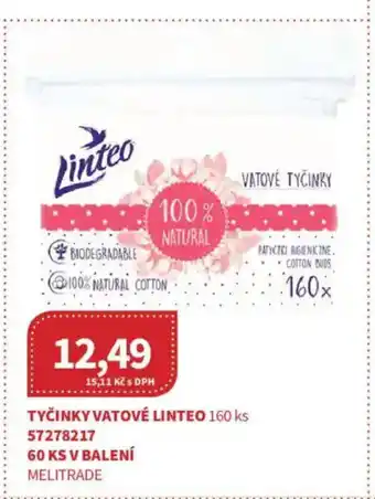 Kubík potraviny Tyčinky vatové Linteo nabídka